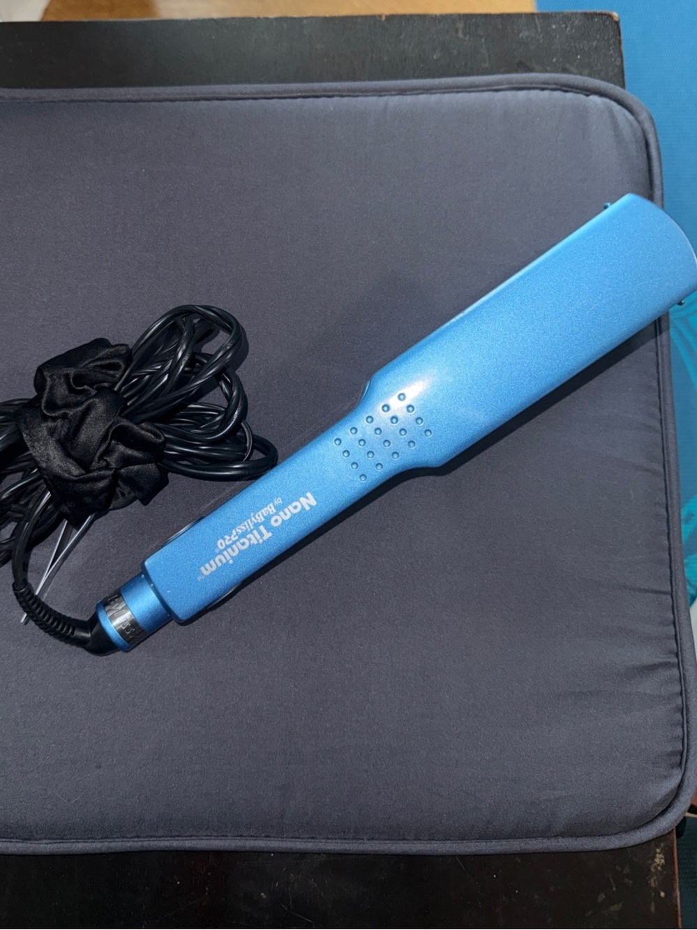 Nano Titanium Blue Hair Straightener Brush